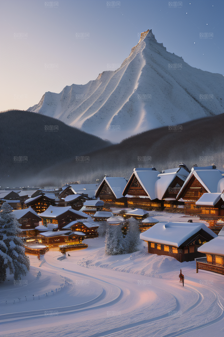 中国雪乡冬季独特的旅游胜地