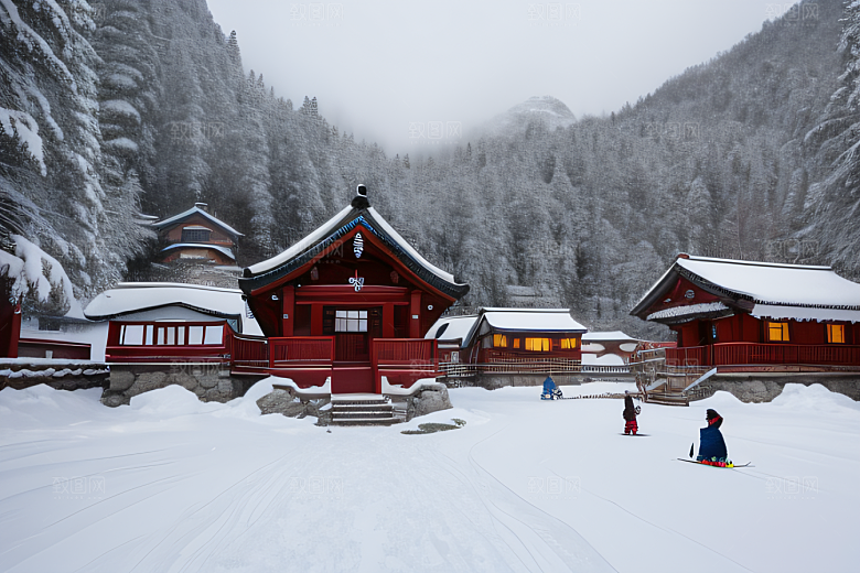 中国雪乡冬季独特的旅游胜地