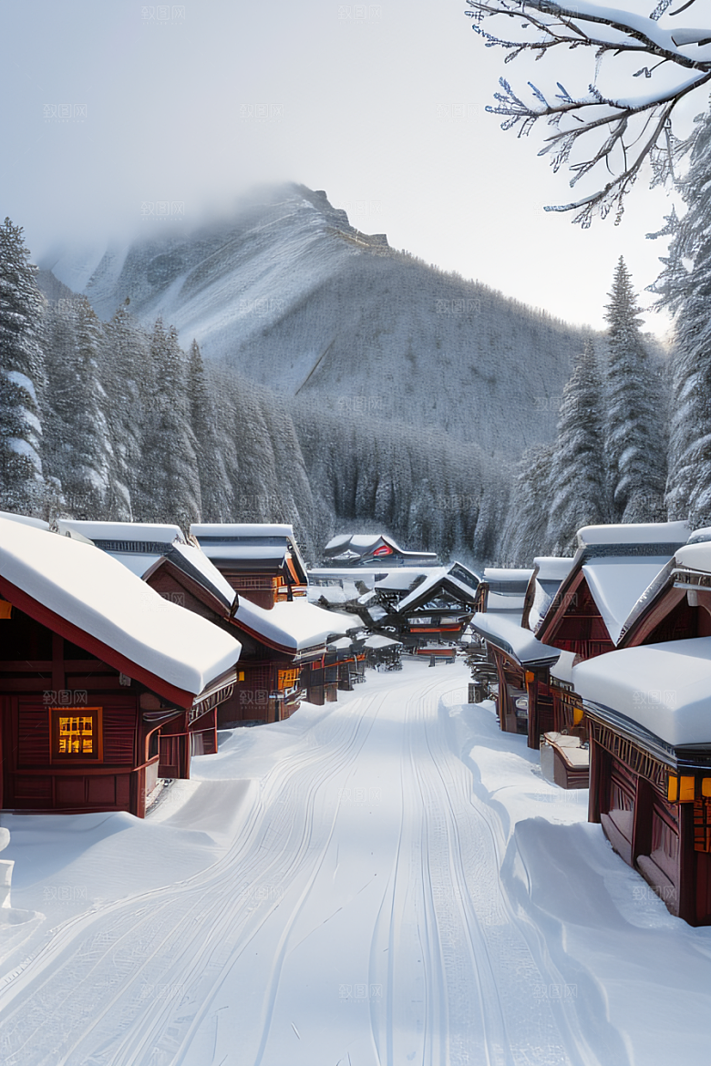 中国雪乡冬季独特的旅游胜地