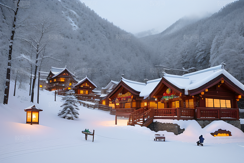 中国雪乡冰雪奇观的天堂