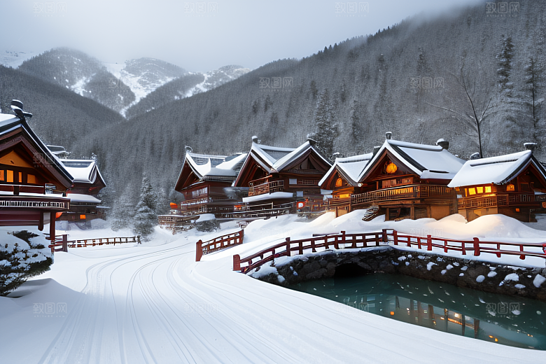 中国雪乡冰雪奇观的天堂