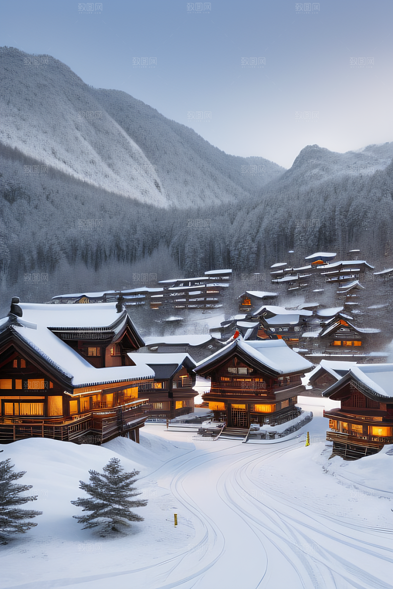 中国雪乡冰雪奇观的天堂