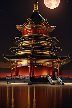 唯美意境富有中国风的宫殿艺术之站