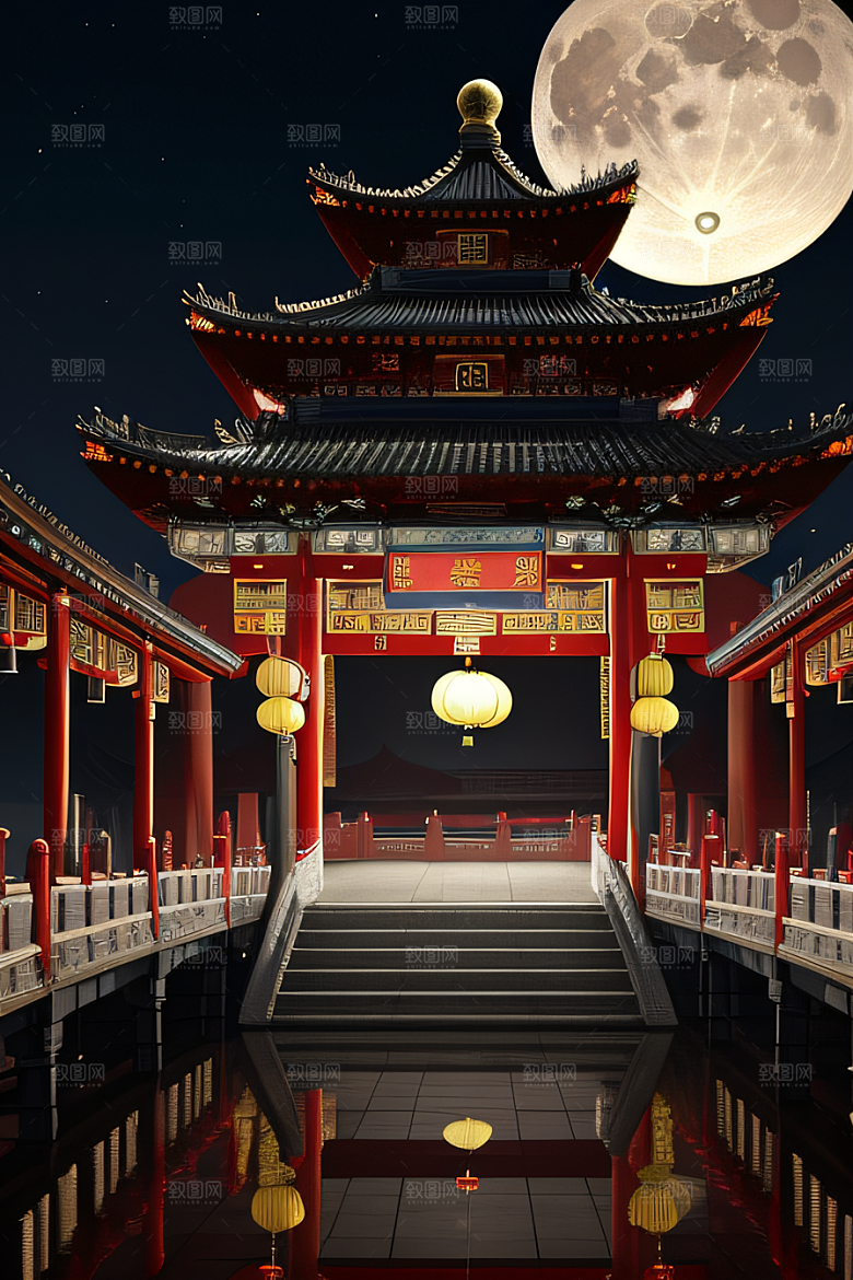 唯美意境富有中国风的宫殿艺术之站