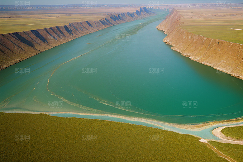 黄河入海流的壮观景象