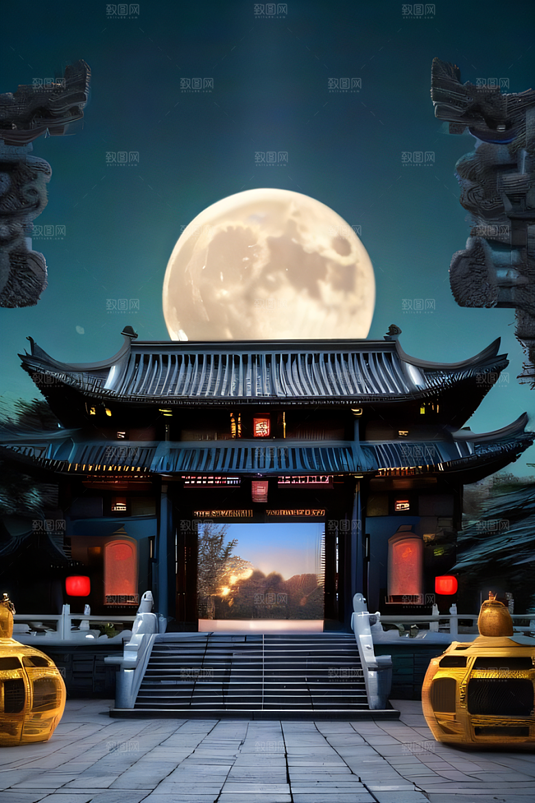 华美绝伦高清4K中国宫殿诗意画卷