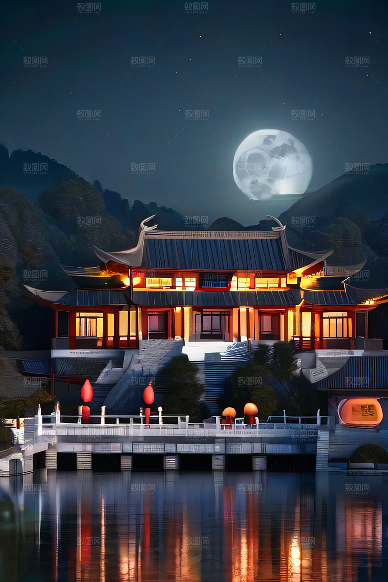 华美绝伦高清4K中国宫殿诗意画卷