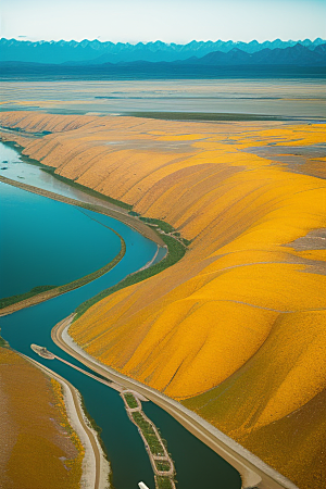 俯瞰黄河入海的旅行体验