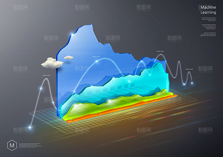 科技大数据医疗高科技场景元素海报