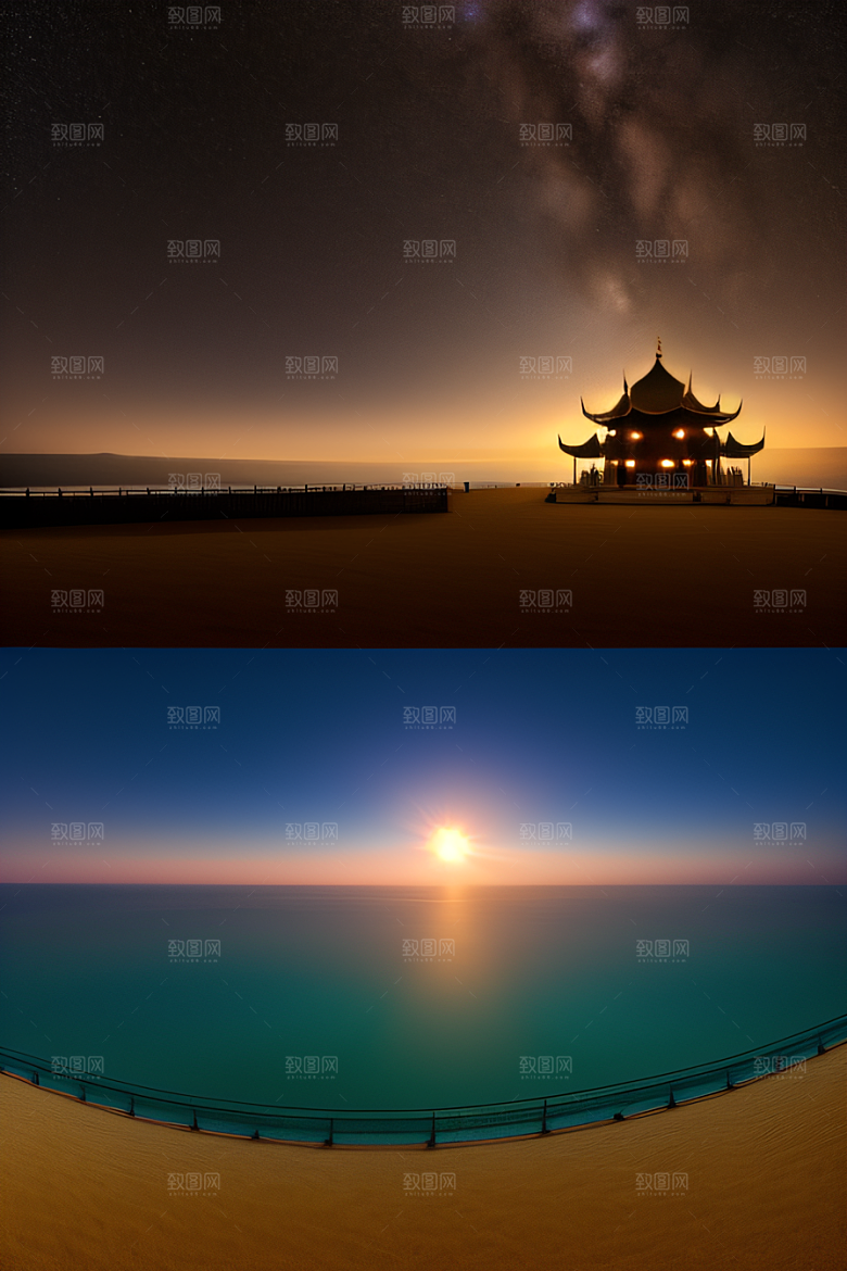 海洋奇观宫殿如梦境