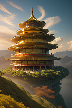 超高清风景全景呈现细节精细