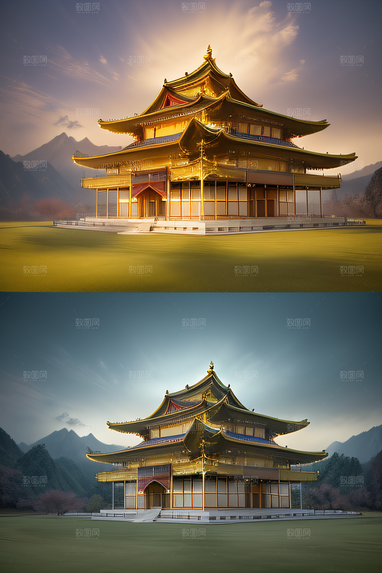 梦幻宫殿金光闪耀超高清像素