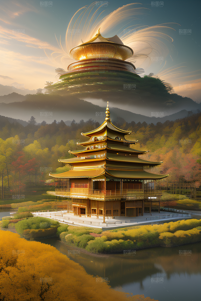 梦幻宫殿金光闪耀超高清像素