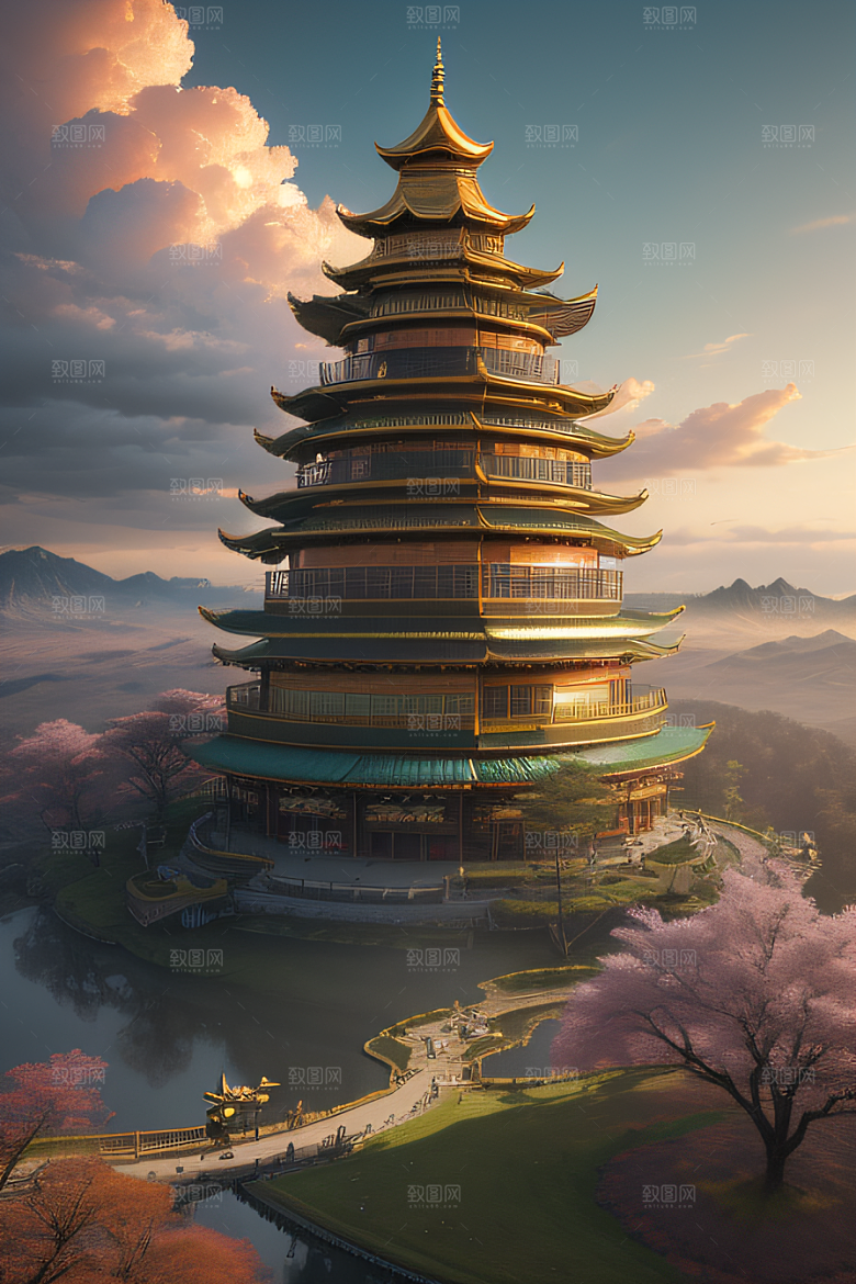 天空中舞动的黄金春宫