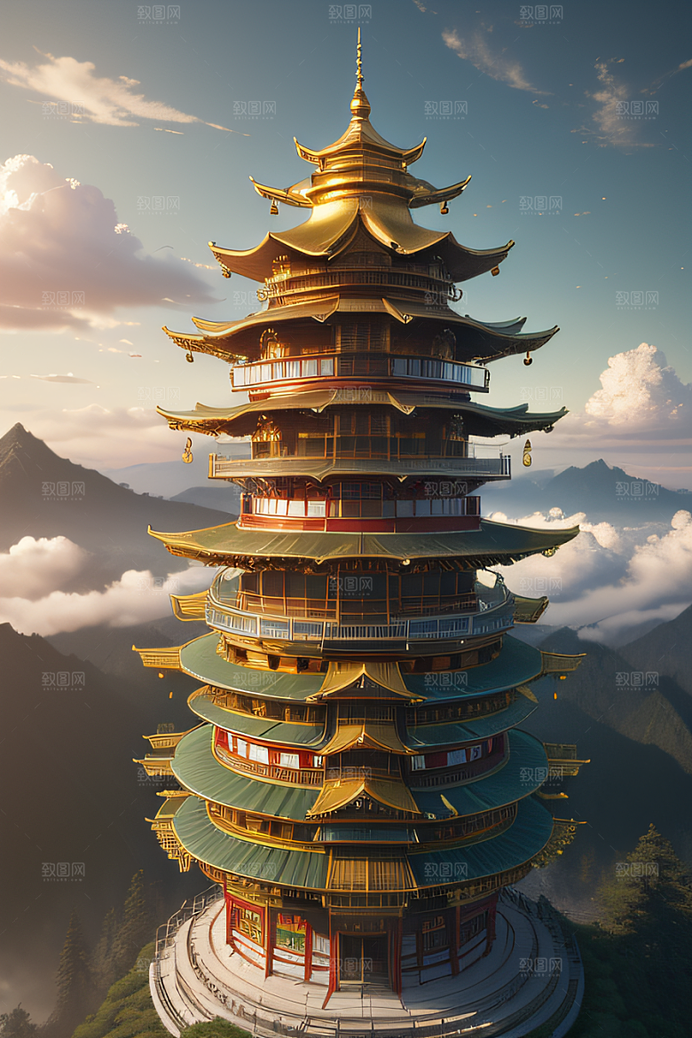 天空中舞动的黄金春宫