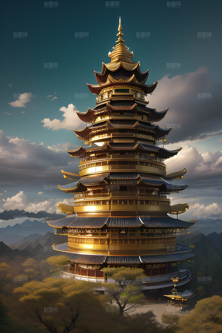 天空中舞动的黄金春宫