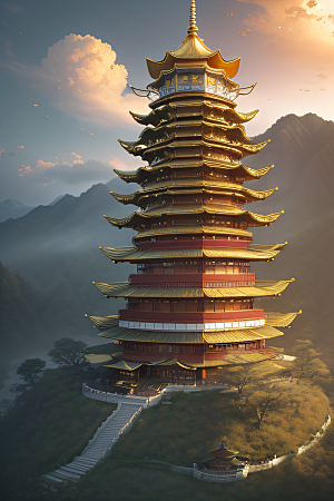 天空中舞动的黄金春宫