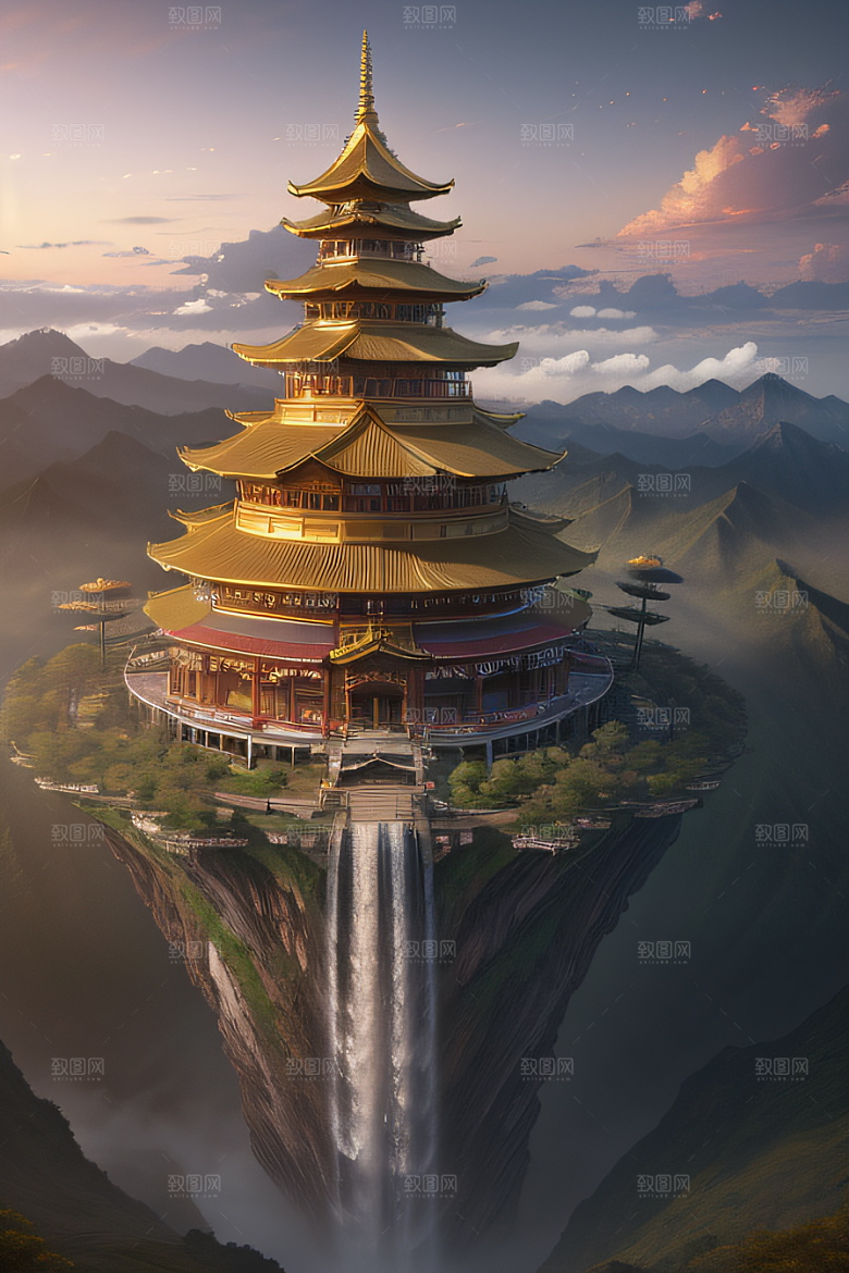 天空中舞动的黄金春宫