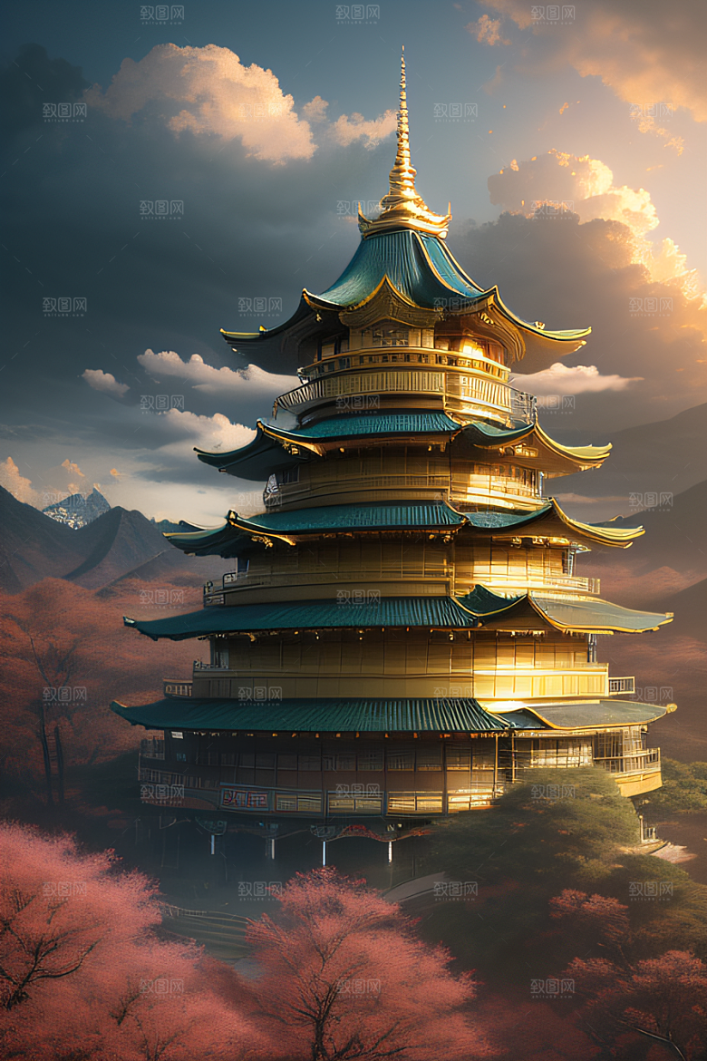 天空中舞动的黄金春宫