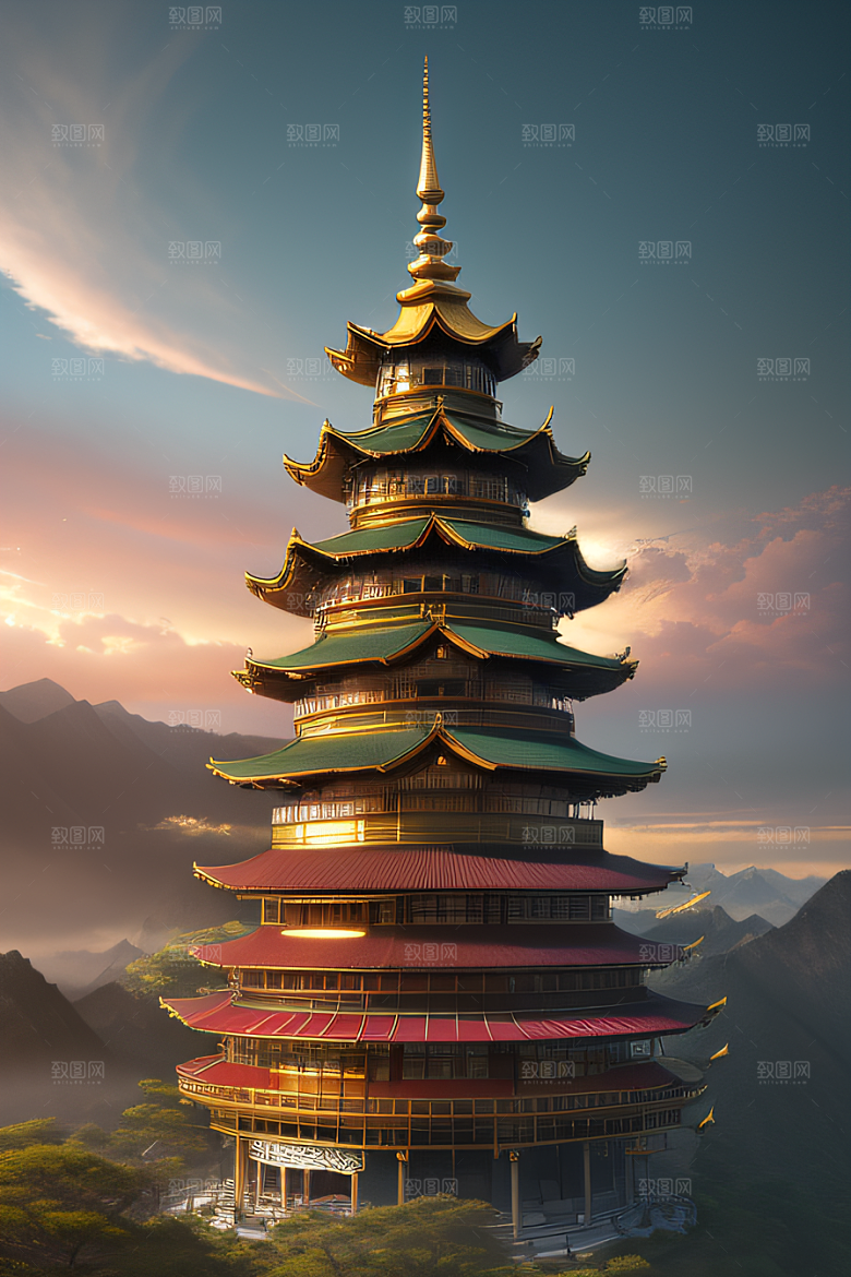 天空中舞动的黄金春宫