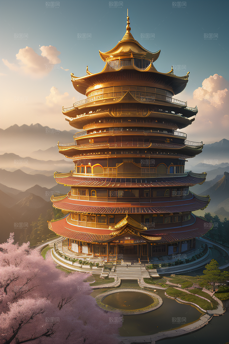 天空中舞动的黄金春宫