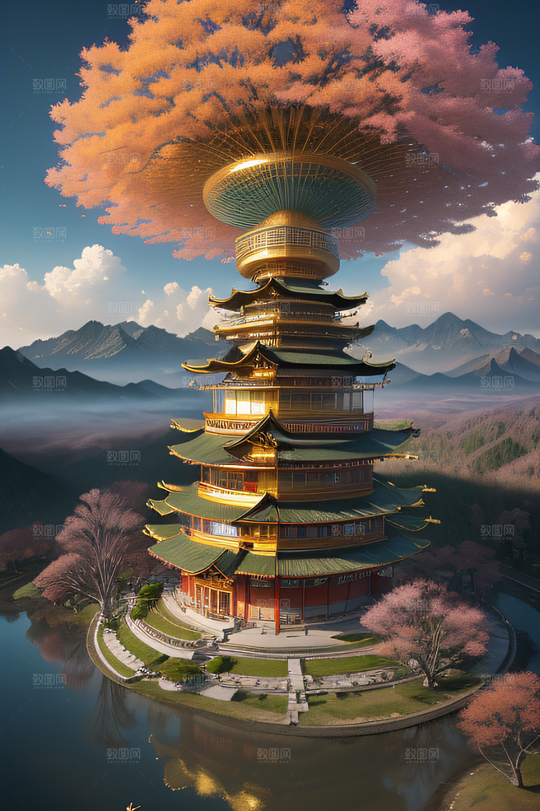 神秘插画奇幻绘画鸟居薰的杰作
