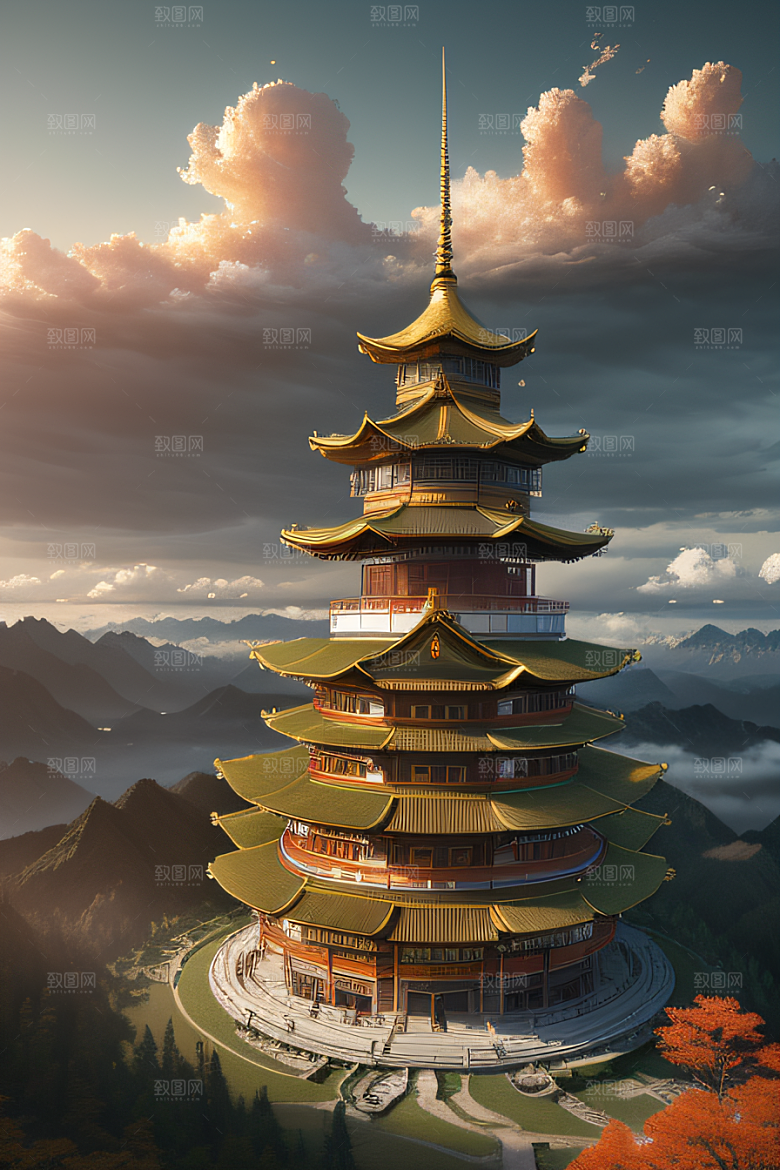 神秘插画奇幻绘画鸟居薰的杰作