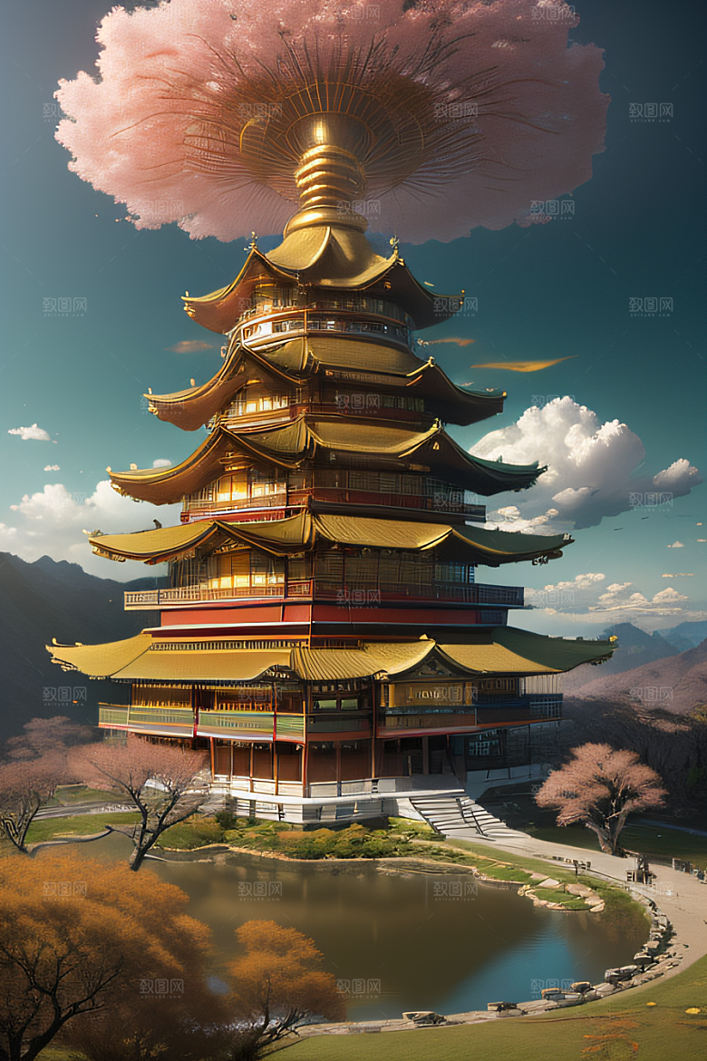 神秘插画奇幻绘画鸟居薰的杰作