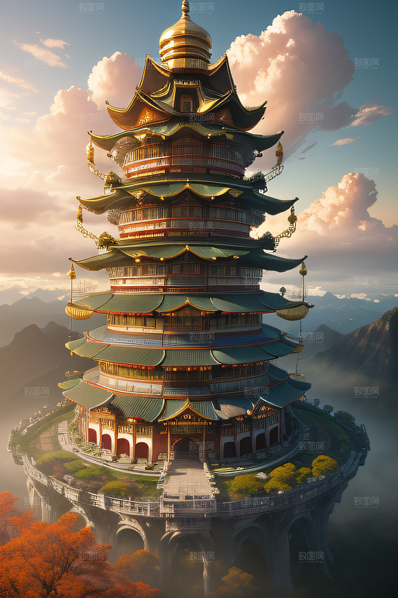 神秘插画奇幻绘画鸟居薰的杰作