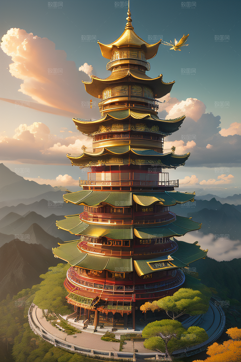 神秘插画奇幻绘画鸟居薰的杰作