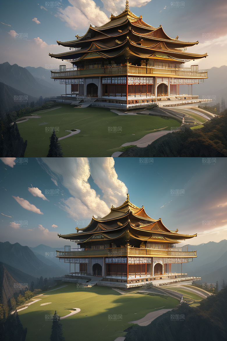 超高清风景全景呈现细节精细