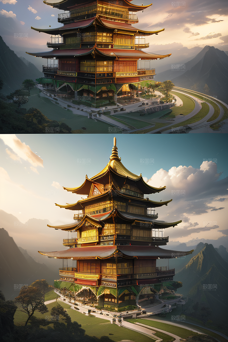 超高清风景全景呈现细节精细