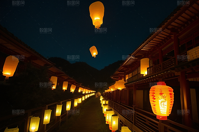 孔明灯祈福的民间传说
