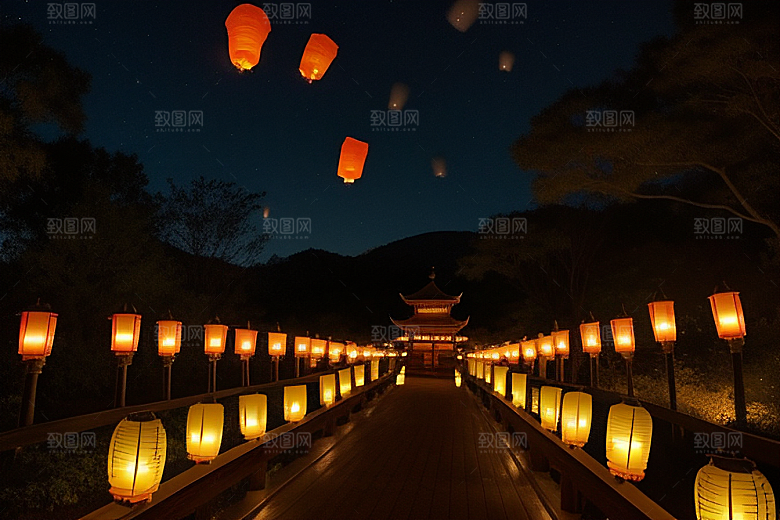孔明灯祈福的诗词歌赋
