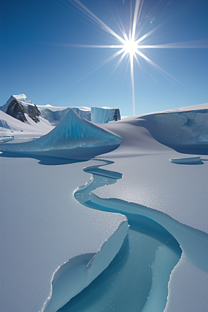 南极冰川的神秘传说