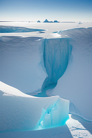 南极冰川的生态环境