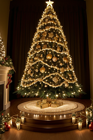圣诞树的灯光设计