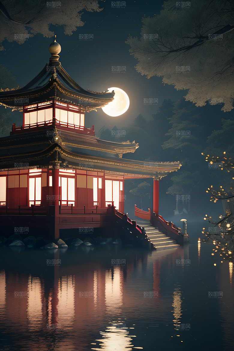 古风画卷醉人美景如诗如画