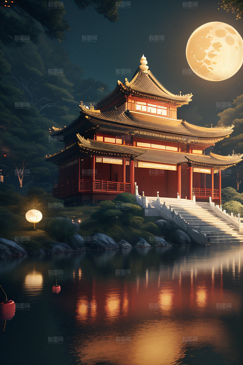 古风画卷醉人美景如诗如画