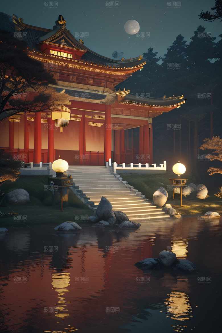 古风画卷醉人美景如诗如画