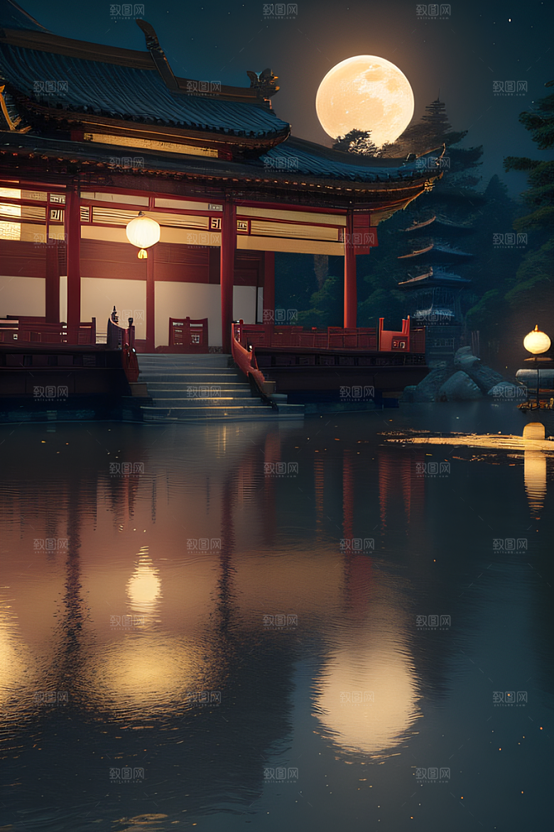 古风画卷醉人美景如诗如画