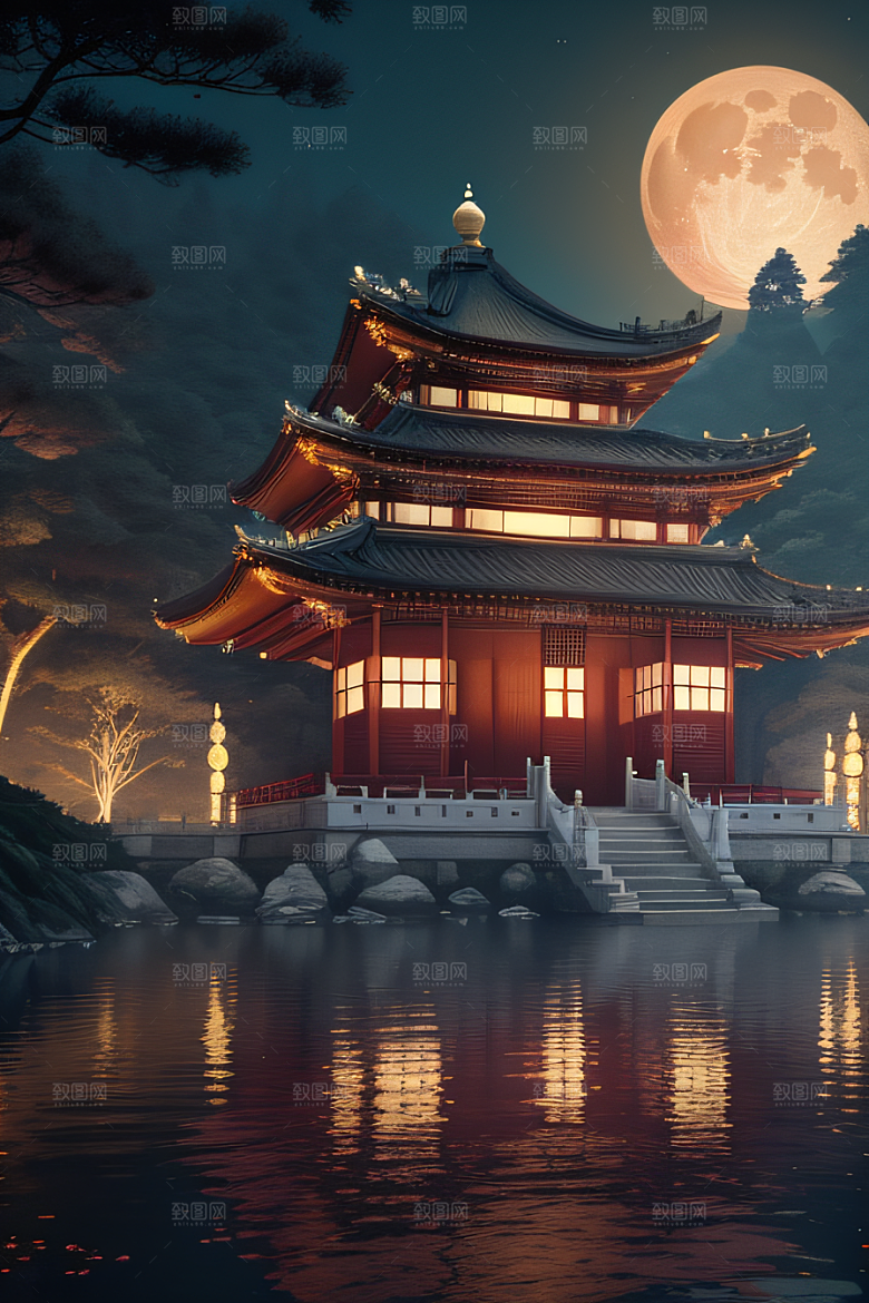 古风画卷醉人美景如诗如画