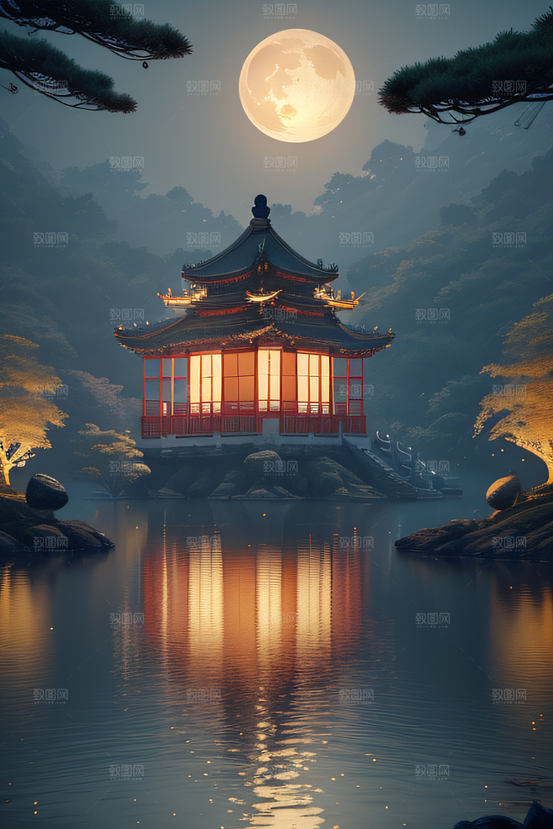 古风画卷醉人美景如诗如画