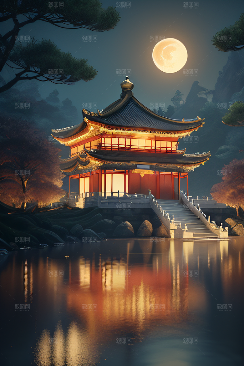 古风画卷醉人美景如诗如画