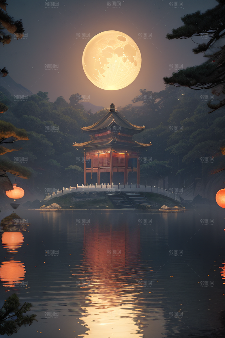 美丽宫殿柔和光芒温馨如梦