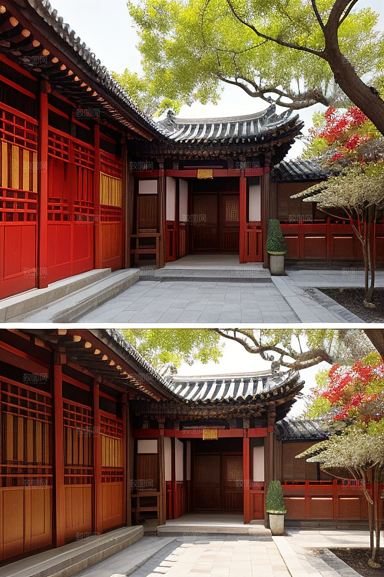 四合院的田园装修风格