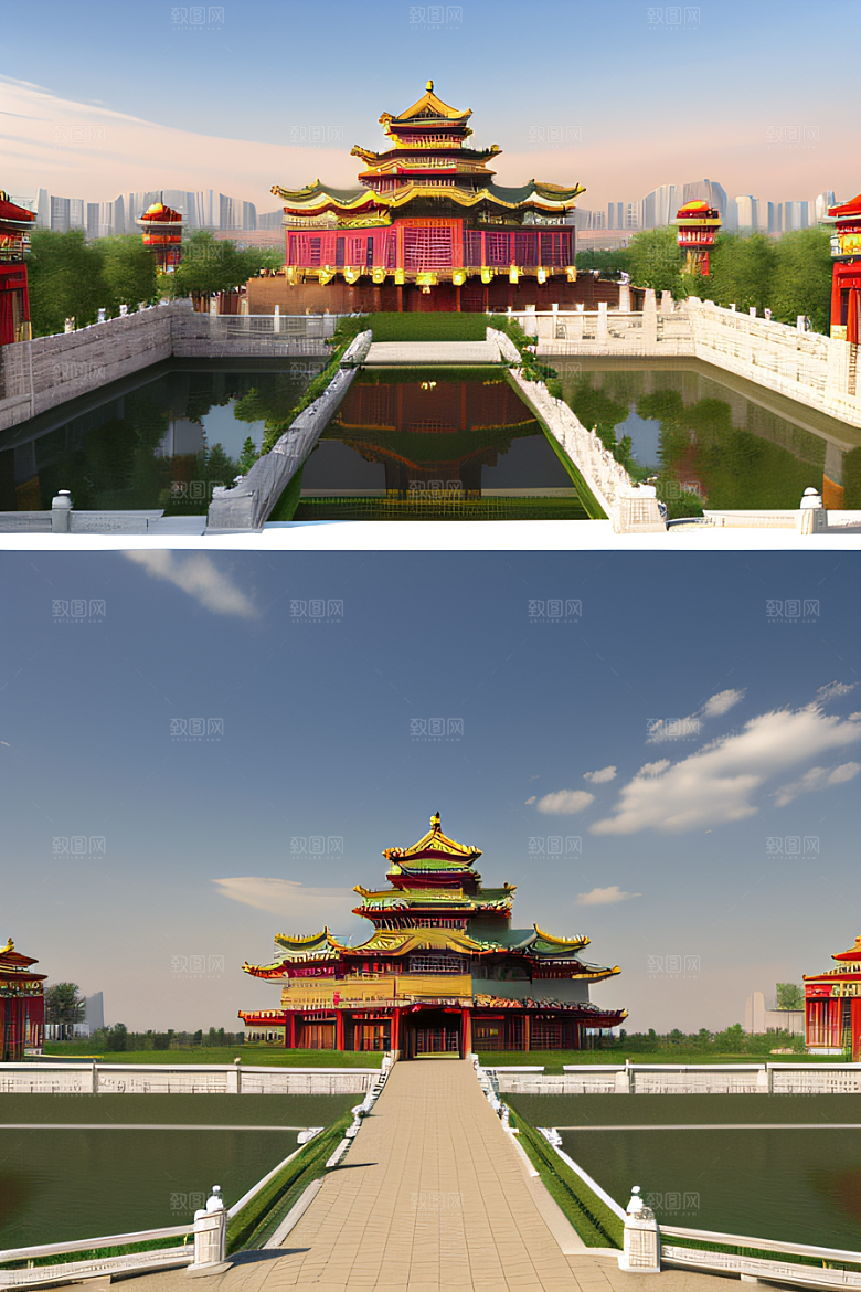 天宫幻境迷人可爱的奇幻场景