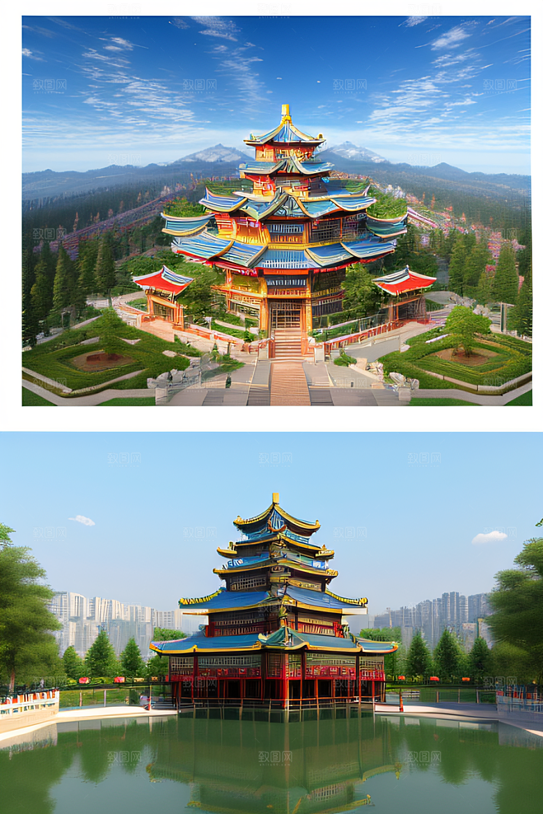 天宫幻境迷人可爱的奇幻场景