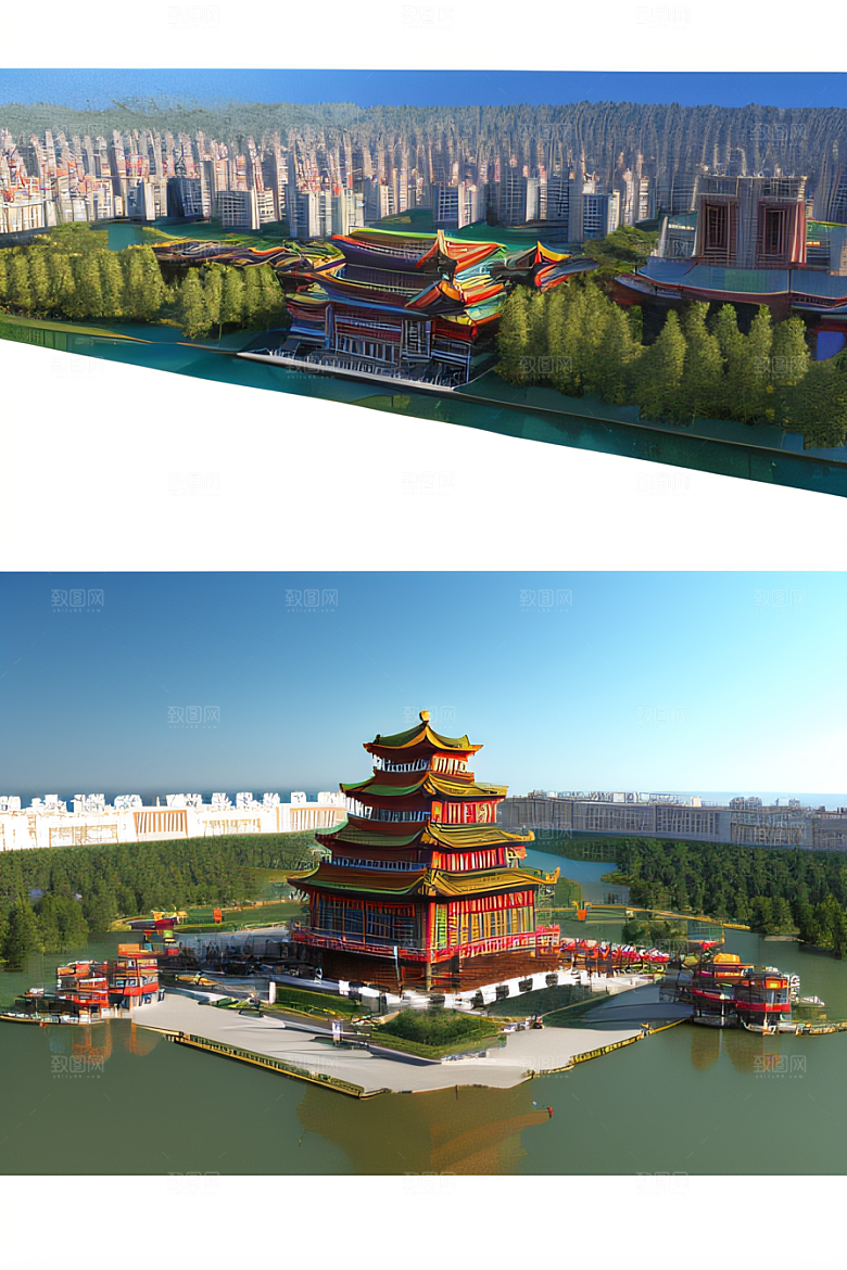 天宫乐园迷人可爱的场景