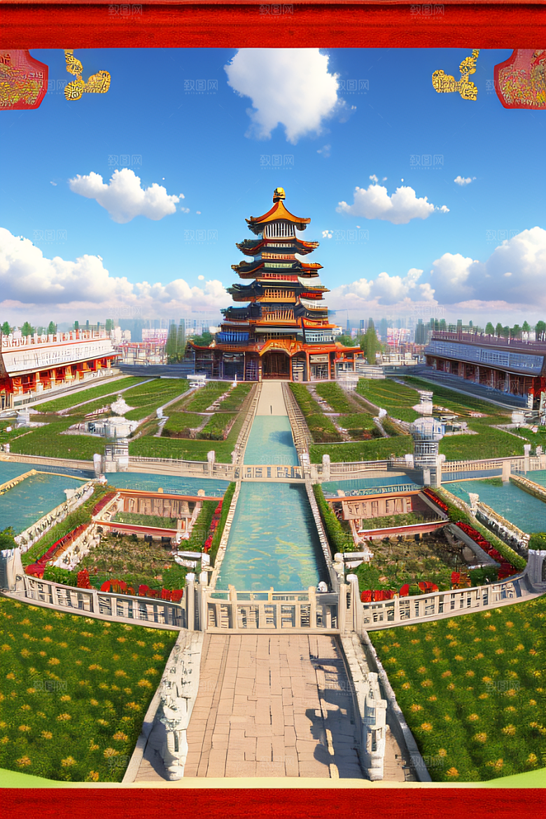 天宫乐园迷人可爱的场景